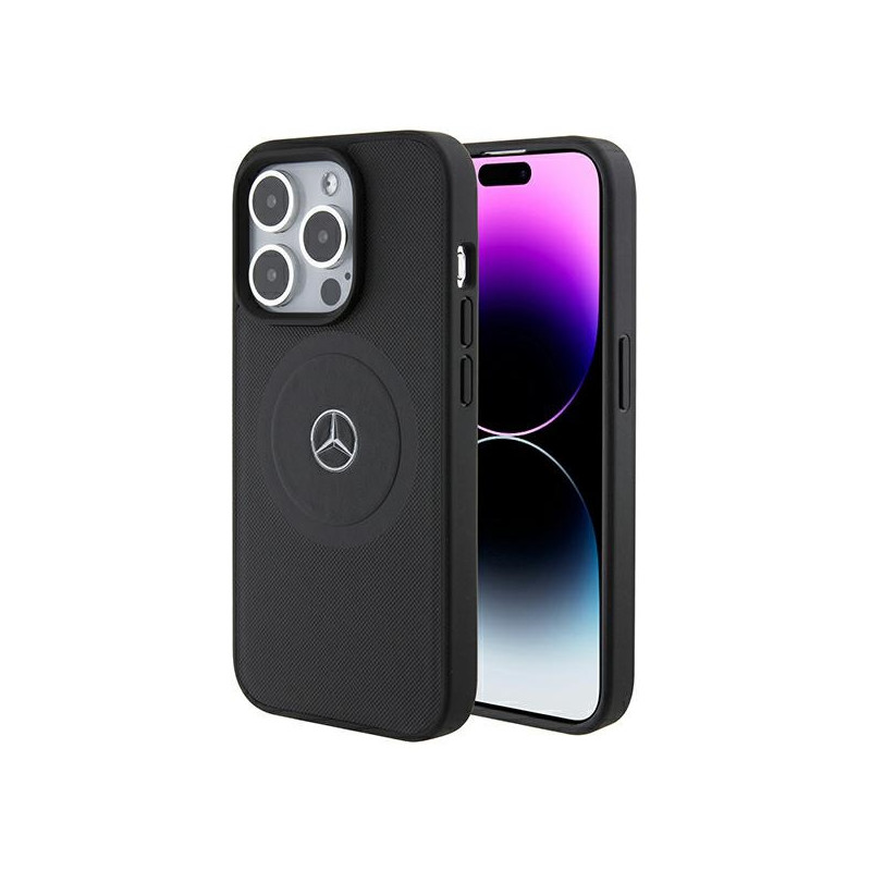 Kryt (pouzdro) Mercedes pro iPhone 15 Pro - czarne