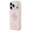 Kryt Guess FW RESIN Logo Case iPhone 17 Pro - růžová