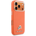 Pouzdro Karl Lagerfeld KARL & CHOUPETTE iPhone 17 Pro Max - oranžové