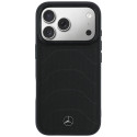 Kryt Mercedes Leather Mesh s mašličkou iPhone 17 Pro - černý