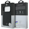 Kryt Mercedes Leather Mesh s mašličkou iPhone 17 Pro - černý