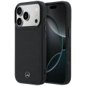 Pouzdro Mercedes Leather Mesh MagSafe pro iPhone 17 Pro Max - černé