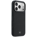 Pouzdro Mercedes Leather Mesh MagSafe pro iPhone 17 Pro Max - černé