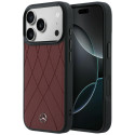 Pouzdro Mercedes Leather MagSafe pro iPhone 17 Pro Max – červené