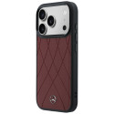 Pouzdro Mercedes Leather MagSafe pro iPhone 17 Pro Max – červené