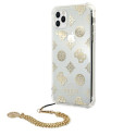 Kryt Guess PEONY CHAIN COLLECTION pro iPhone 11 Pro – zlatý