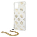 Kryt Guess PEONY CHAIN COLLECTION pro iPhone 11 Pro – zlatý