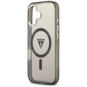 Kryt Guess IML Gradient Triangle Logo iPhone 17 - černé