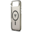 Kryt Guess IML Gradient Triangle Logo MagSafe pro iPhone Air - černé