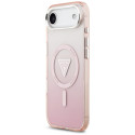 Kryt Guess IML Gradient Triangle Logo pro iPhone Air - růžové