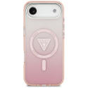 Kryt Guess IML Gradient Triangle Logo pro iPhone Air - růžové