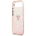 Kryt Guess IML Gradient Triangle Logo pro iPhone Air - růžové