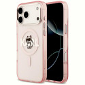 Kryt Karl Lagerfeld CHOUPETTE SKETCH pro iPhone 17 Pro Max - růžové
