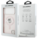 Kryt Karl Lagerfeld CHOUPETTE SKETCH pro iPhone 17 Pro Max - růžové