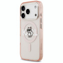 Kryt Karl Lagerfeld CHOUPETTE SKETCH iPhone 17 Pro - růžové
