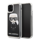 Kryt Karl Lagerfeld ICONIC Glitter iPhone 11 Pro černá