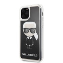 Kryt Karl Lagerfeld ICONIC Glitter iPhone 11 Pro černá