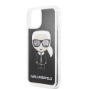 Kryt Karl Lagerfeld ICONIC Glitter iPhone 11 Pro černá