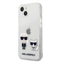 Kryt Karl Lagerfeld KARL & CHOUPETTE Transparent pro iPhone 13 mini