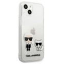 Kryt Karl Lagerfeld KARL & CHOUPETTE Transparent pro iPhone 13 mini