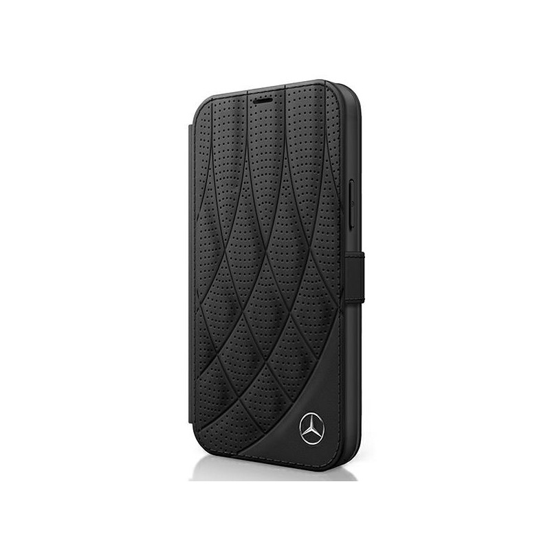 Pouzdro Mercedes New Bow Line pro iPhone 12 mini - černé