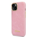 Kryt Guess CROCO COLLECTION pro iPhone 14 - pink