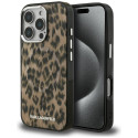 Kryt Karl Lagerfeld IML Leopard Pattern iPhone 16 Pro Max hnědý