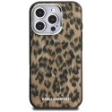 Kryt Karl Lagerfeld IML Leopard Pattern iPhone 16 Pro Max hnědý