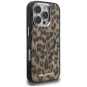 Kryt Karl Lagerfeld IML Leopard Pattern iPhone 16 Pro Max hnědý