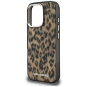 Kryt Karl Lagerfeld IML Leopard Pattern iPhone 16 Pro Max hnědý