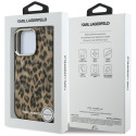 Kryt Karl Lagerfeld IML Leopard Pattern iPhone 16 Pro Max hnědý