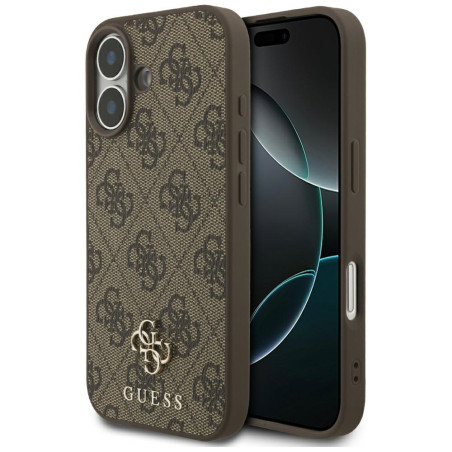 Kryt Guess 4G Small Classic Logo iPhone 17 - hnědý