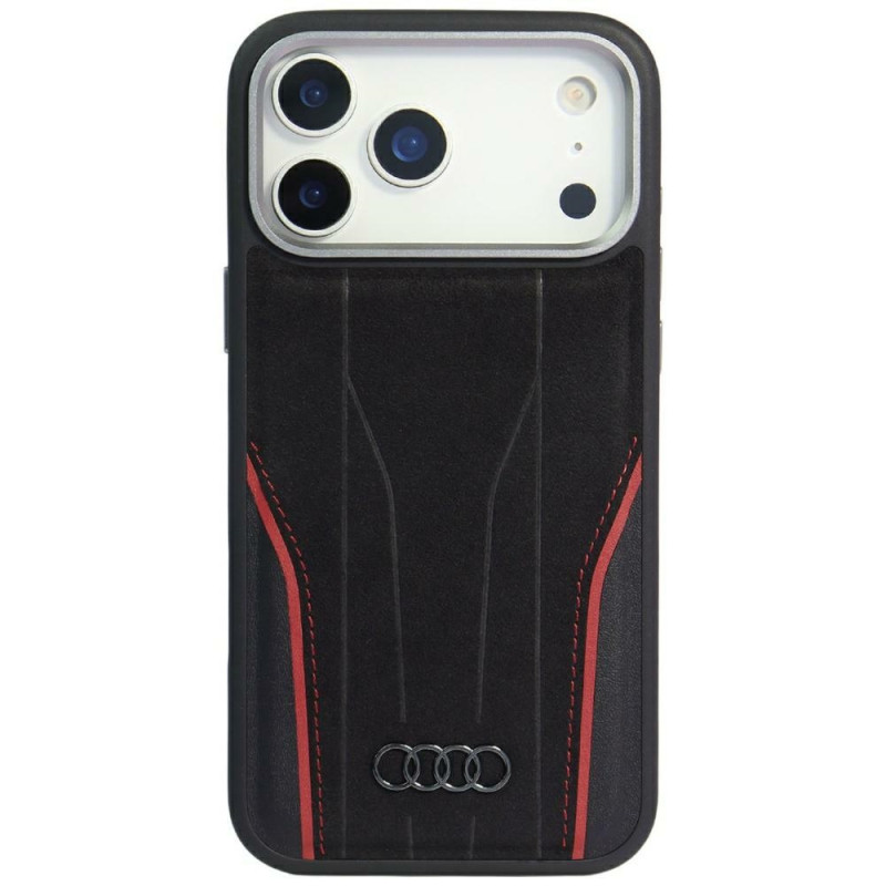 Pouzdro Audi pro iPhone 17 Pro - černá/červená