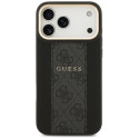 Kryt Guess 4G STRIPE MagSafe pro iPhone 17 Pro Max - černý
