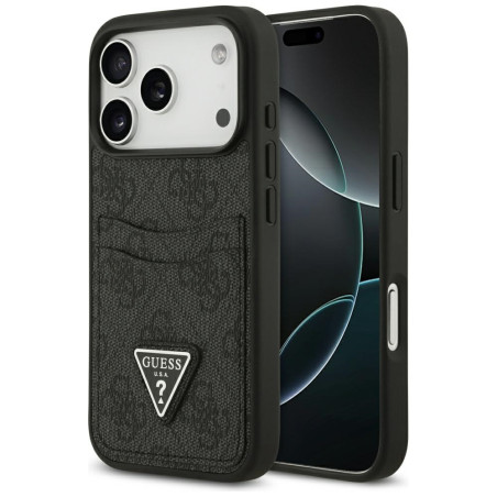Kryt Guess TRIANGLE pro iPhone 17 Pro - černý