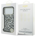 Kryt Guess Leopard Glitter MagSafe pro iPhone 17 Pro Max - černý