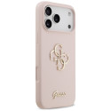 Kryt Guess SILICONE BIG 4G SCRIPT iPhone 17 Pro Max - růžová