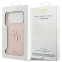 Kryt Guess SILICONE BIG 4G SCRIPT iPhone 17 Pro Max - růžová