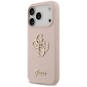 Kryt Guess Silicone Big 4G Script Case pro iPhone 17 Pro pink