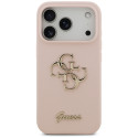 Kryt Guess Silicone Big 4G Script Case pro iPhone 17 Pro pink