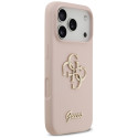 Kryt Guess Silicone Big 4G Script Case pro iPhone 17 Pro pink