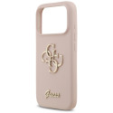 Kryt Guess Silicone Big 4G Script Case pro iPhone 17 Pro pink