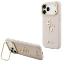 Kryt Guess Grained Big 4G & Stand pro iPhone 17 Pro Max - růžová