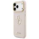 Kryt Guess Grained Big 4G & Stand pro iPhone 17 Pro Max - růžová