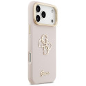 Kryt Guess Grained Big 4G & Stand pro iPhone 17 Pro Max - růžová