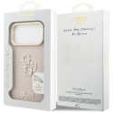 Kryt Guess Grained Big 4G & Stand pro iPhone 17 Pro Max - růžová