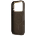 Kryt Guess 4G PU Triangle Logo & Stand iPhone 17 Pro - hnědá