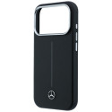 Kryt Mercedes Leather Semi Wrap Iconic Line iPhone 17 Pro černý