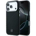 Kryt Mercedes Leather MagSafe pro iPhone 17 Pro Max - černý