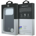 Kryt Mercedes Leather MagSafe pro iPhone 17 Pro Max - černý